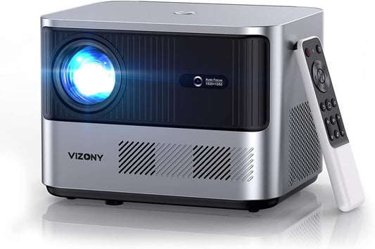 VIZONY RD-830 FHD 1080P Projector 4K Support, 800ANSI 5G WiFi Bluetooth Projector, Outdoor Projector with Full-Sealed Engine/Electric Focus/4P4D/PPT/Zoom, Home Movie Projector Compatible w/iOS/Android/PC/TV